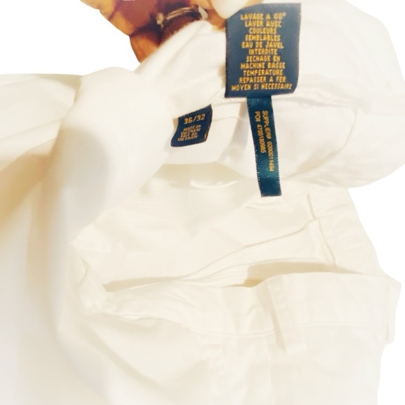 Ralph Lauren POLO White Flat Front Classic Fit Pants size 36x32 - Picture 3 of 11